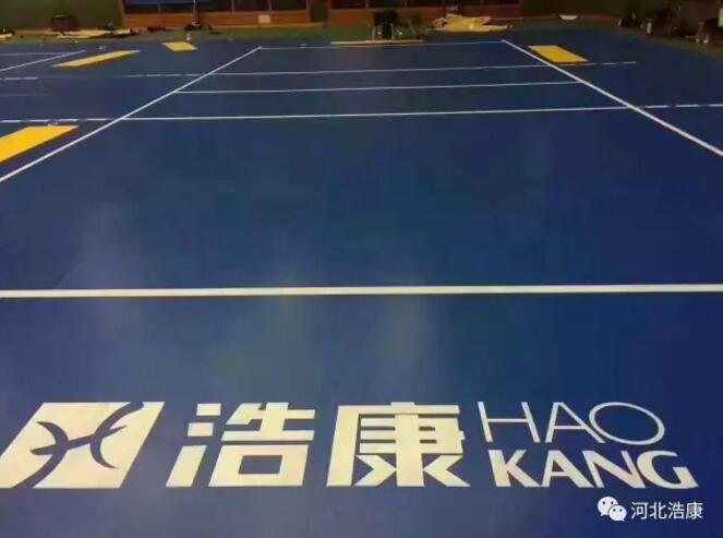 J9直营集团菠萝纹塑胶运动地板助力石家庄全民运动