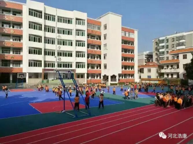 J9直营集团斗拱悬浮式拼装地板助力小学体育教学