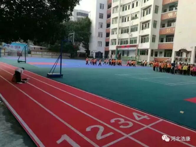 J9直营集团斗拱悬浮式拼装地板助力小学体育教学