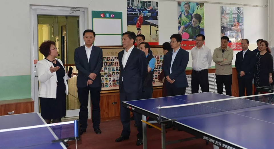 国家体育总局副局长李建明来石调研,省体育局局长张泽峰陪同调研